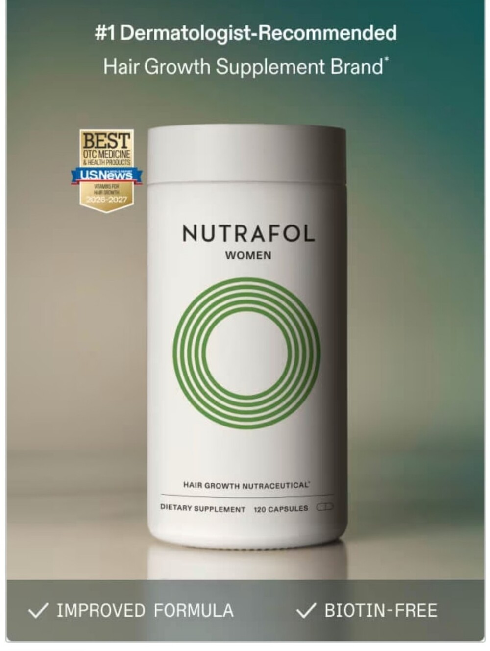 New Nutrafol Women Hair Growth Nutraceutical